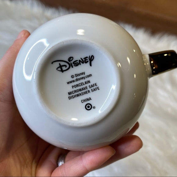 Disney x Target Gold Foil Micky Mouse Profile White Porcelain Coffee Mug - Picture 7 of 8